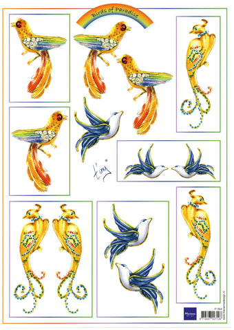 Marianne Design - Topper Sheet / Birds of Paradise #554