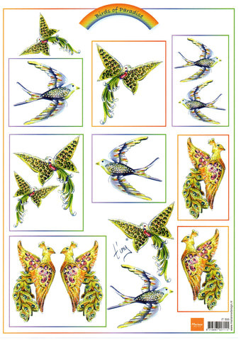 Marianne Design - Topper Sheet / Birds of Paradise #555
