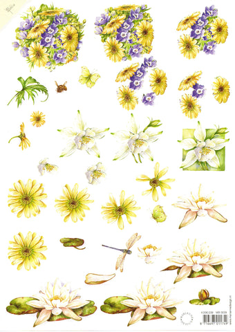 Marianne Design - 3D Sheet - Daisies and Lillies