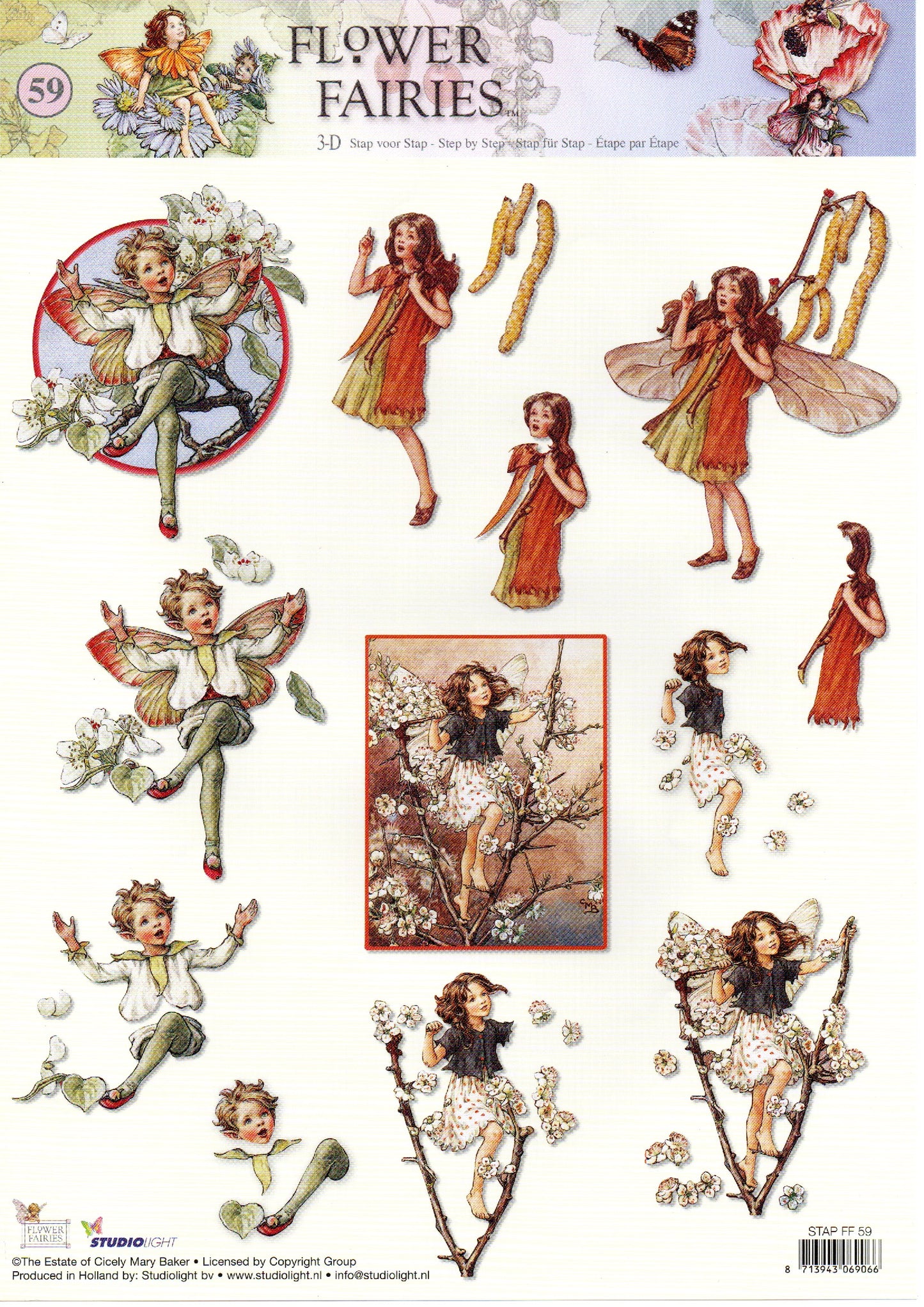 Studio Light / 3D Sheet / Flower Fairies No.59