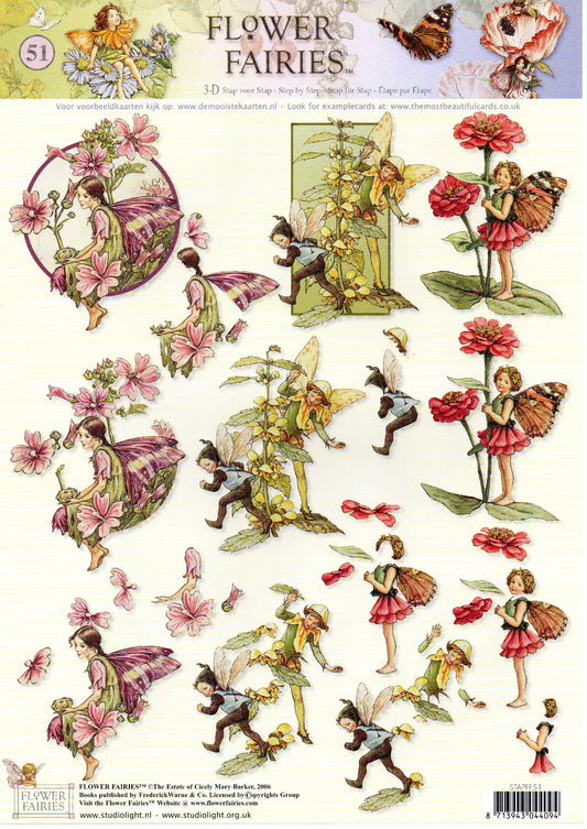 Studio Light / 3D Sheet / Flower Fairies No.51