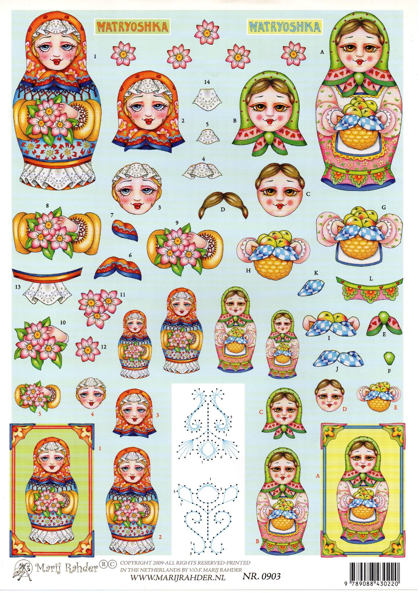 Marij Rahder / 3D Sheet / Russian Dolls