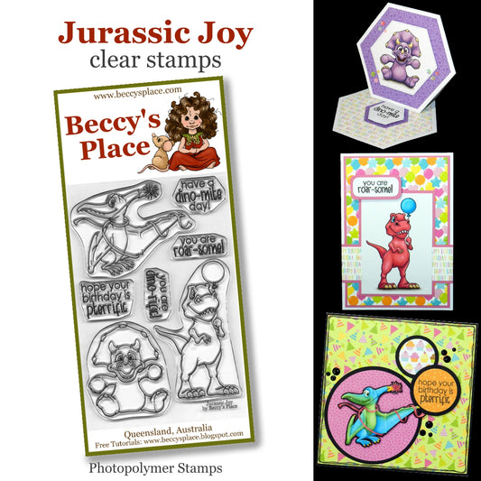 Beccy's Place - Jurassic Joy, Clear Stamp Set