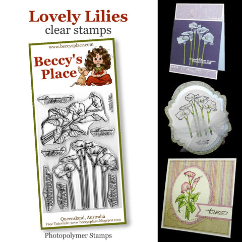 lovely lilles stamp set beccy's place