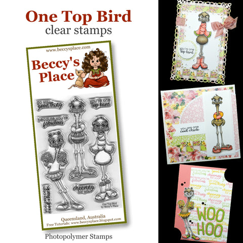 one top bird stamp set beccy's place