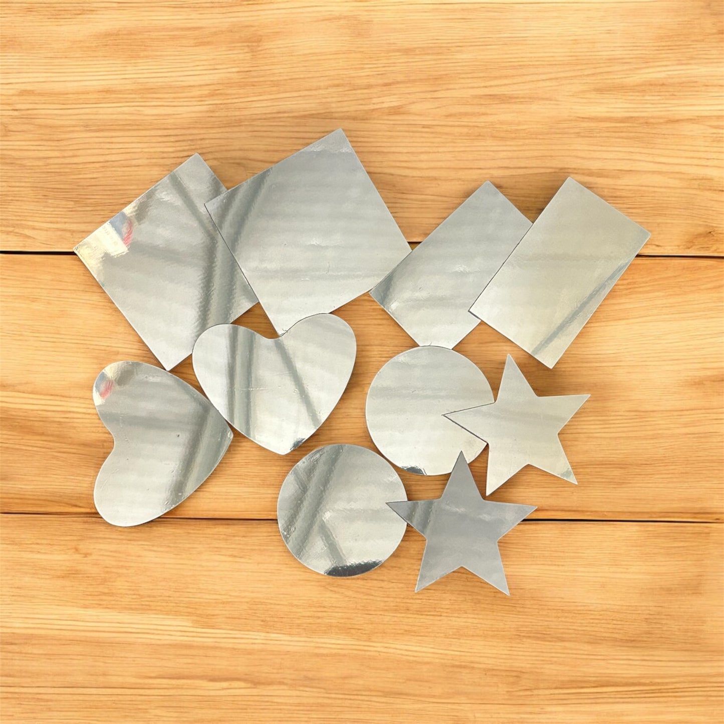 Plastic Mirror Shapes Asst