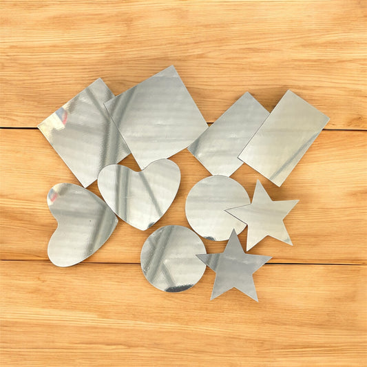 Plastic Mirror Shapes Asst