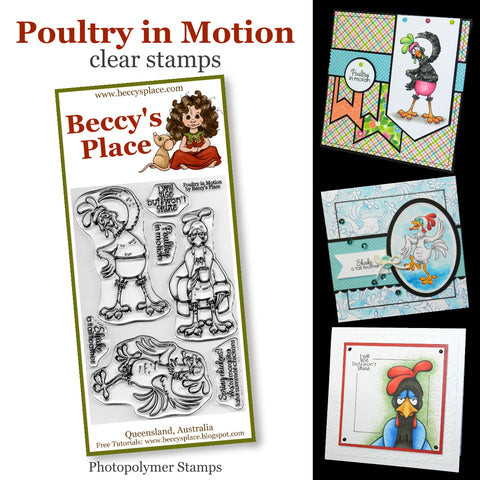 poultry in motion stamp set beccy's place