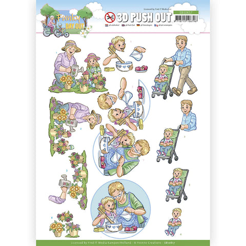3D Diecut Sheet - Find It Trading / Funky Day Out / Garden