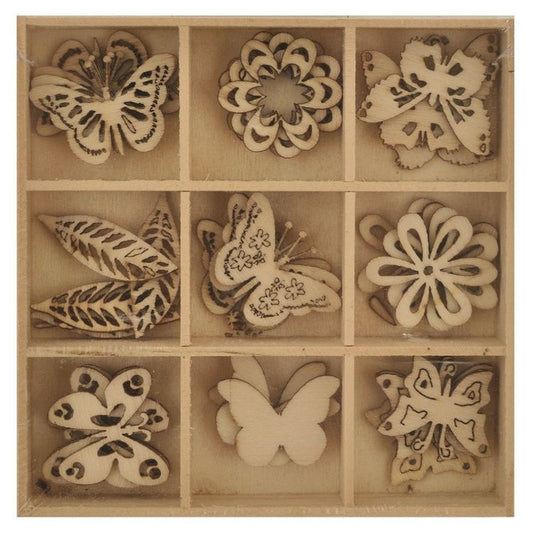 Wooden Flourish Pack / Butterfly