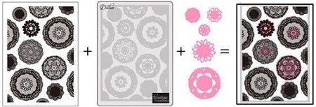 Stamping, Embossing & Die cutting set / Doilies