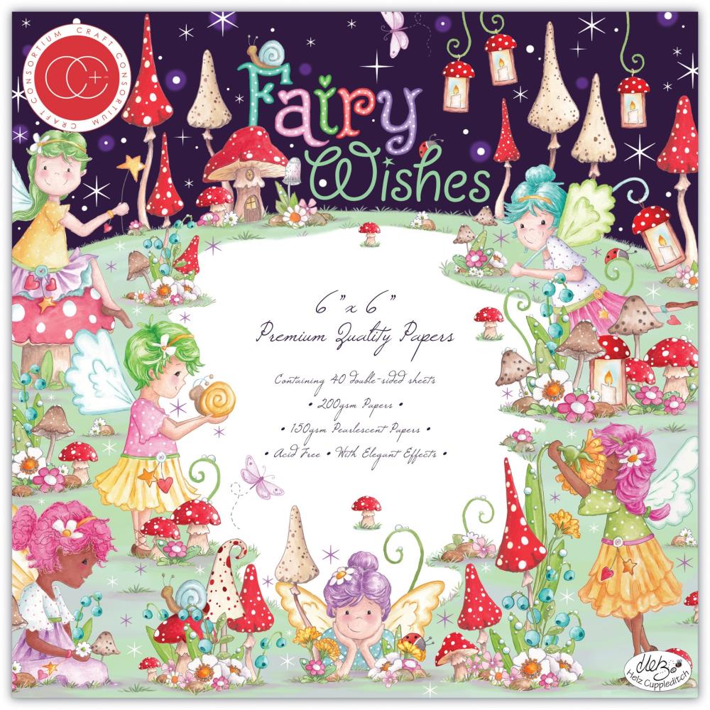 Craft Consortium 6 x 6 Paper Pad / Fairy Wishes