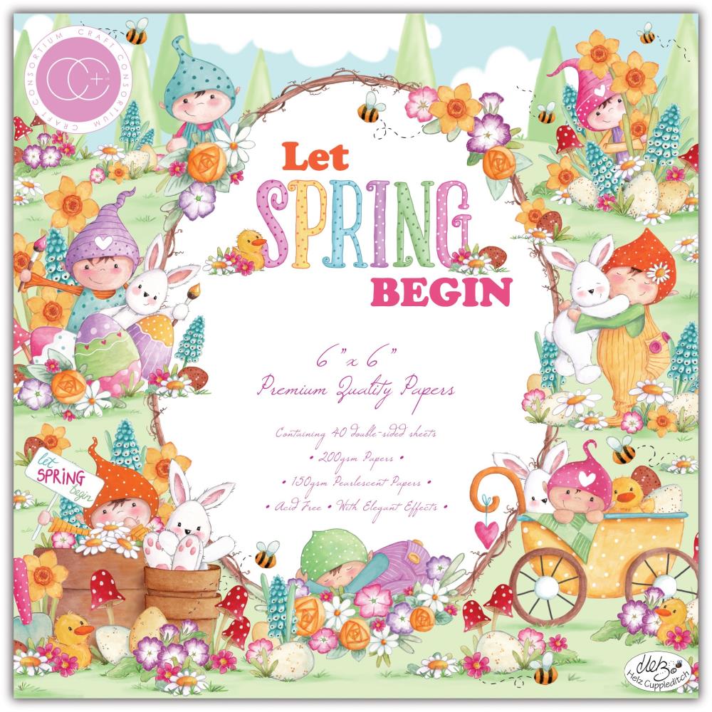 Craft Consortium 6 x 6 Paper Pad / Let Spring Begin