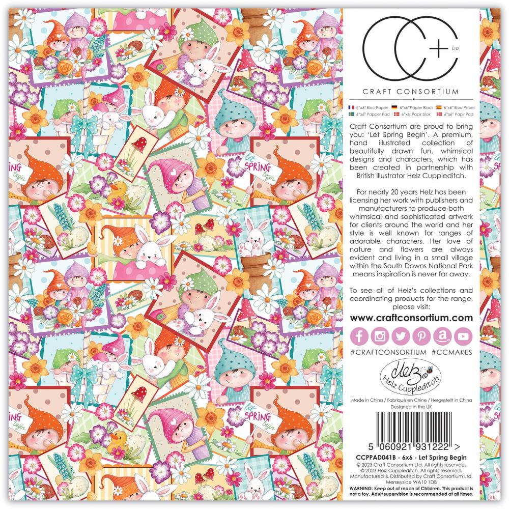 Craft Consortium 6 x 6 Paper Pad / Let Spring Begin