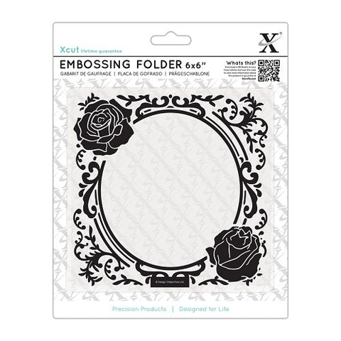 Embossing Folder / Rose Frame