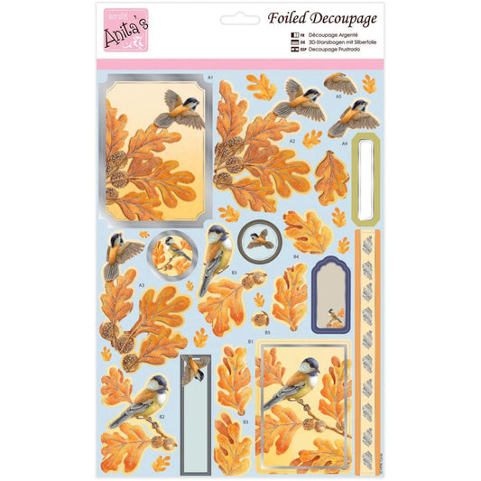 Anita's 3D Foiled Decoupage - Autumn Birds