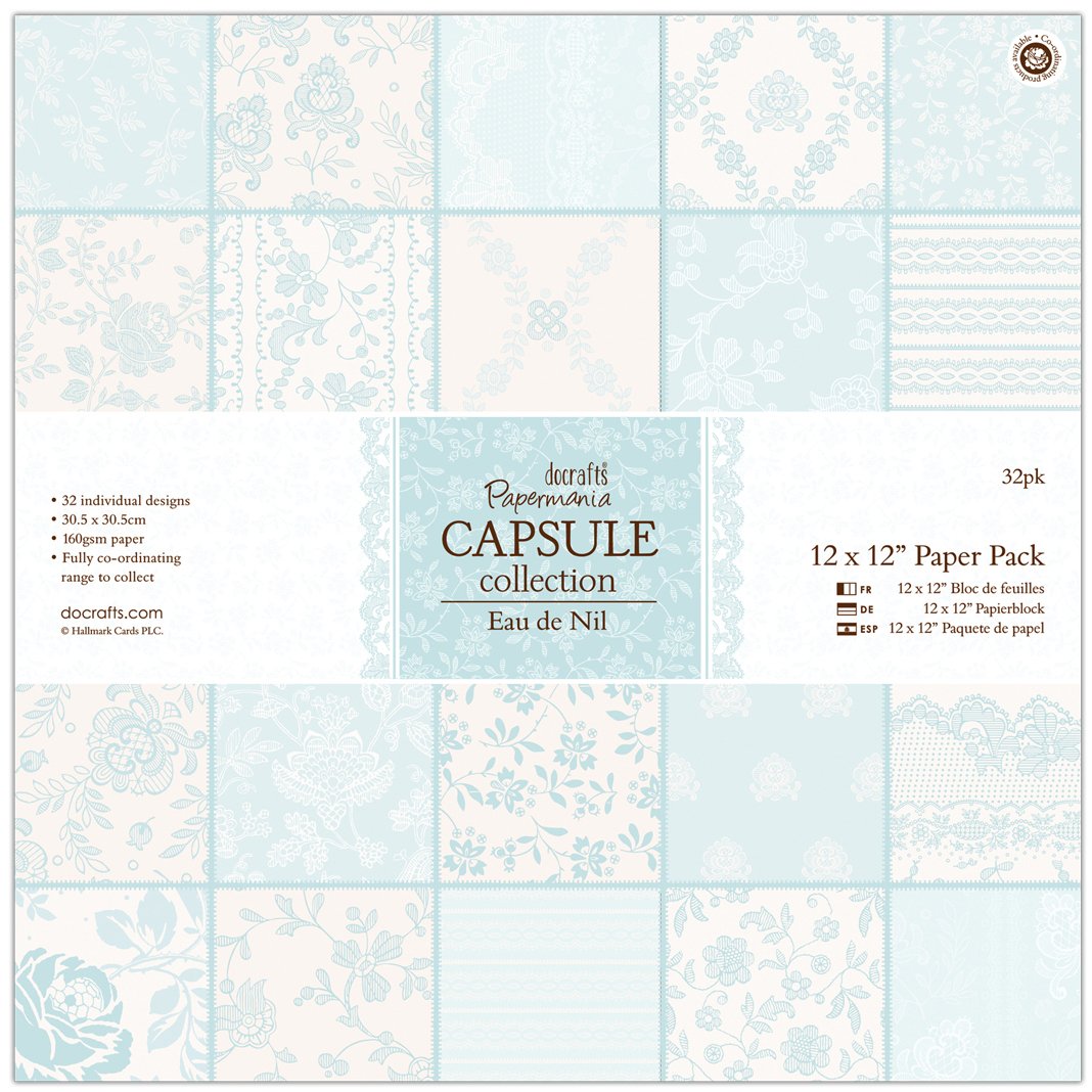 12 x 12 Papermania Capsule Collection, Eau de Nil