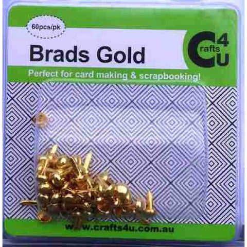 Brads / Gold 60 pack