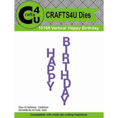 Crafts 4 U / Vertical Happy Birthday