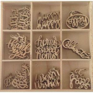 Wooden Embellishments / Words