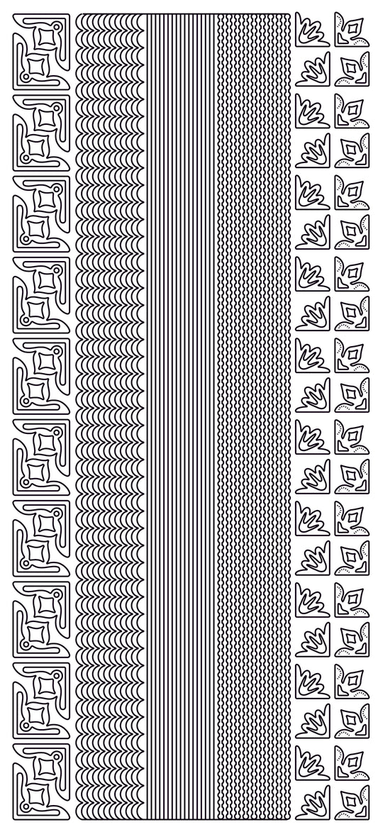 Thin lines and corners, gold