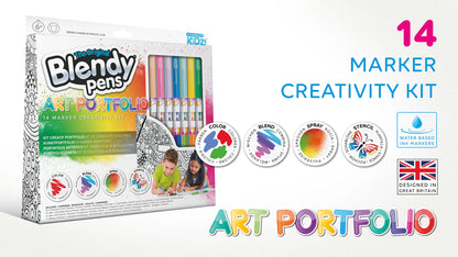 Blendy Pens / Art Portfolio 14 Marker Creativity Kit