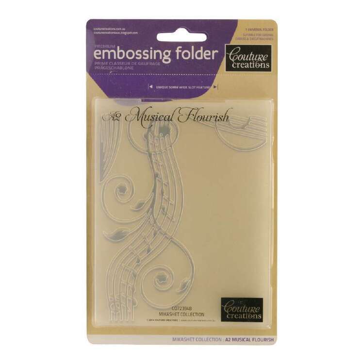 Embossing Folder / Musical Flourish