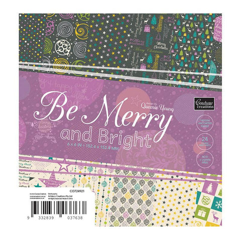 Paper pack 6 x 6 - Be Merry and Bright
