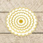 Modern Essentials - Cut/Foil/Emboss Die - Nesting Scalloped Circles, 6 pieces
