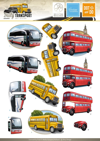 Dot & Do 3D Push Out Kits - Mens Kits / Buses