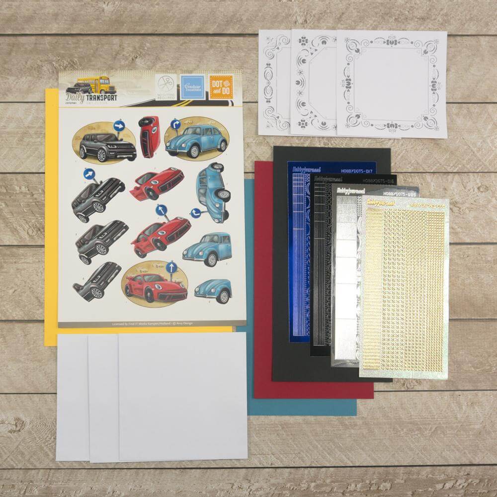 Dot & Do 3D Push Out Kits - Mens Kits / Cars