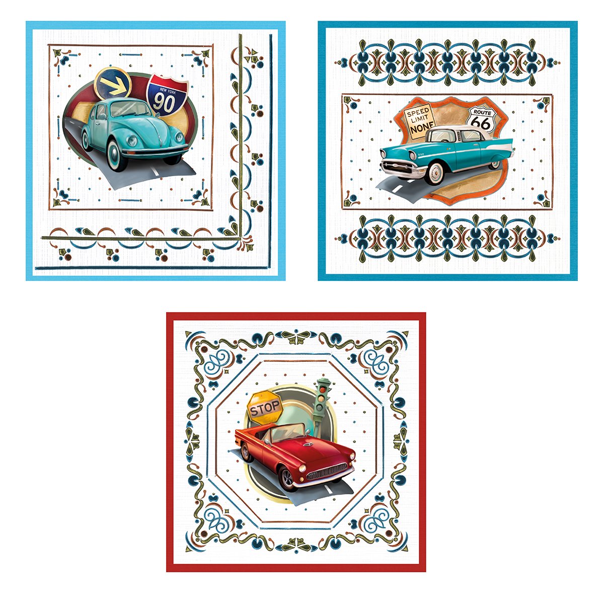 Dot & Do 3D Push Out Kits - Mens Kits / Cars #2