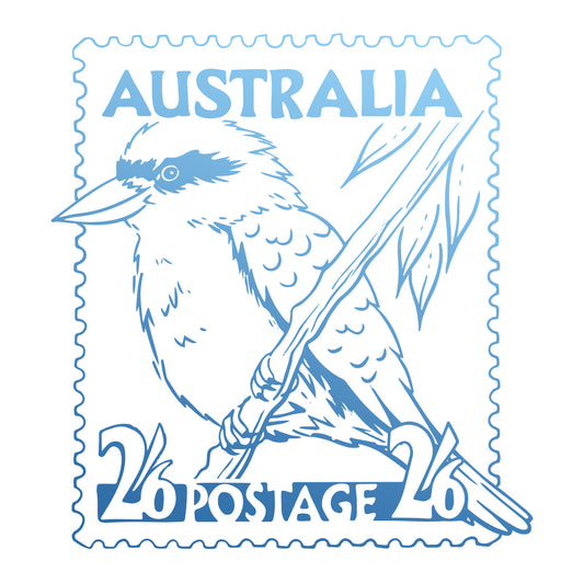 Sunburnt Country - Kookaburra Postage Stamp