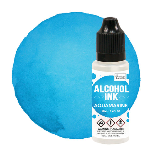 Alcohol ink - Aquamarine (Azure Blue)
