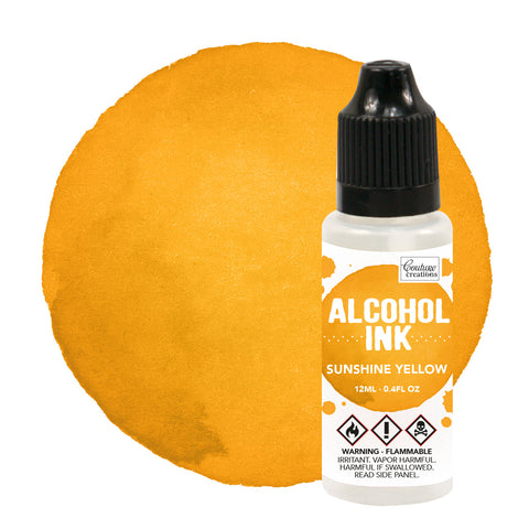 Alcohol Ink - Sunshine Yellow (Amber)