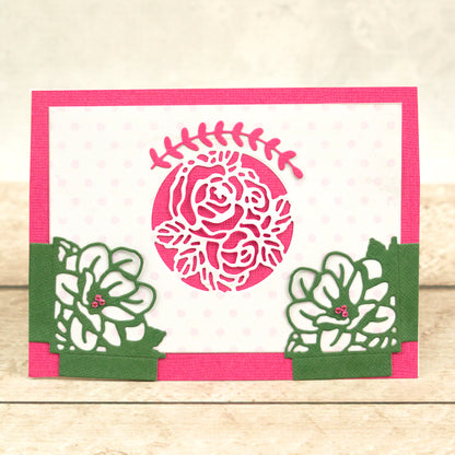 Couture Creations / Mini Die / Peaceful Peonies - Floral Circle