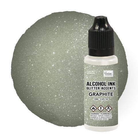 Alcohol Ink Glitter Accents - Graphite