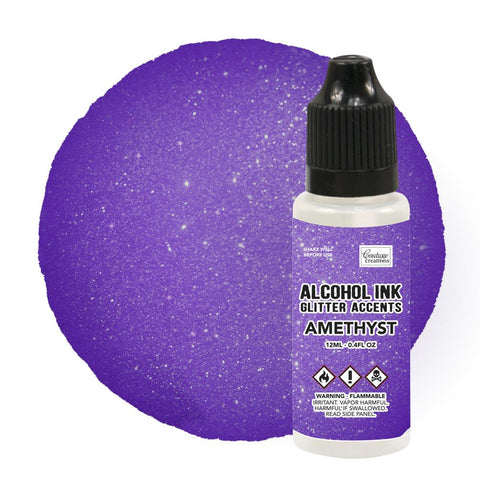Alcohol Ink Glitter Accents - Amethyst