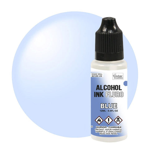 Alcohol Ink fluro blue, also available in a range of colours  as well as metallic and glitter effects 