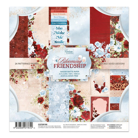 Couture Creations / 6.5 x 6.5 Paper Pad / Blooming Friendship