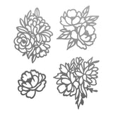 set of 4 dies, blooming friendship, floral bouquets, $10.95