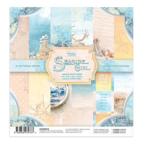 Couture Creations / 6.5 x 6.5 Paper Pad / Seaside Girl