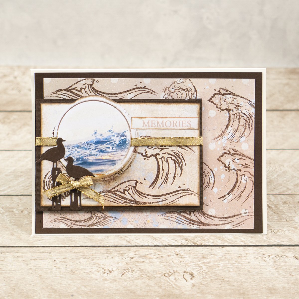 Seaside Girl - Crashing Waves Stamp Set