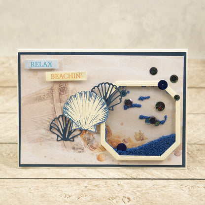 Couture Creations / Mini Die & Stamp / Seaside Girl - Flat Seashell