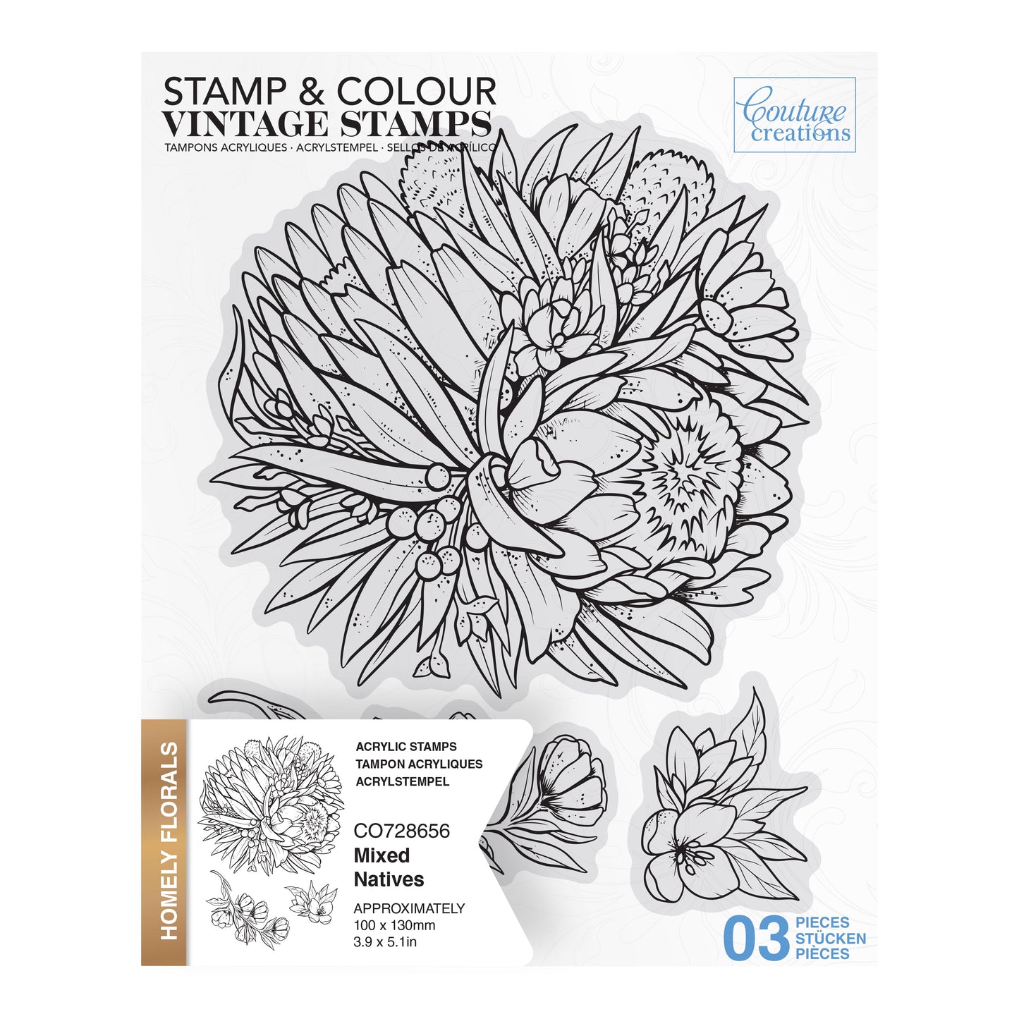 Couture Creations / Stamp & Colour Outline Stamps