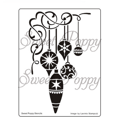 Sweet Poppy Stencil / Christmas Seasons