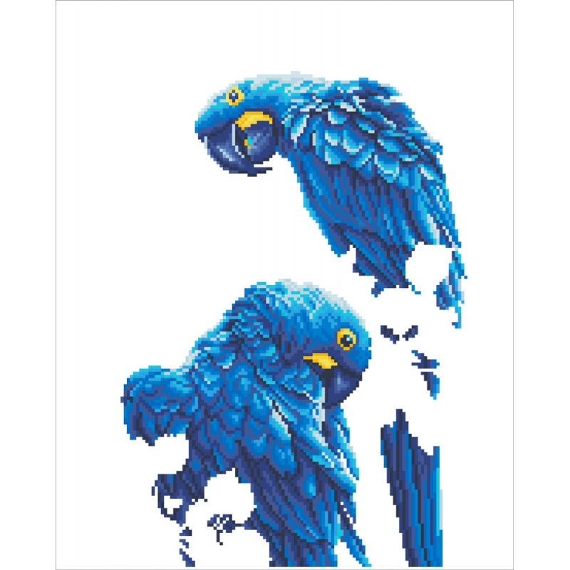 Diamond Dotz Blue Parrots