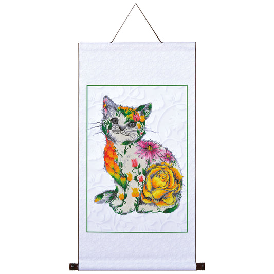 Diamond Dotz Flower Puss Scroll