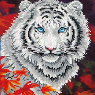Diamond Dotz White Tiger In Autumn
