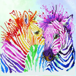 Diamond Dotz Rainbow Zebras